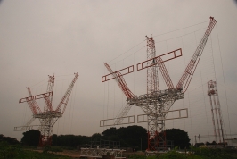 Les deux nouvelles antennes de Baozhong. Un modèle "standalone" comme nous l'ont expliqué les ingénieurs du coin